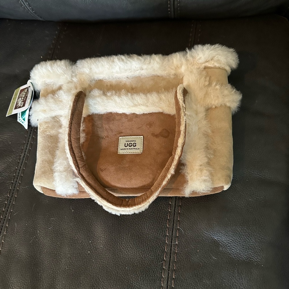 UGG Beige Shearling Tote NWT